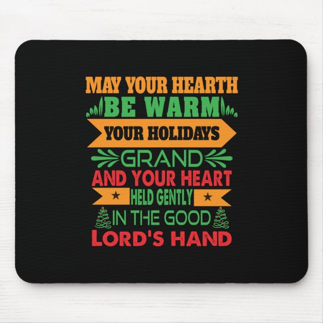 Xmas Geschenk kann Ihr Herz wärmer werden Mousepad (Vorne)