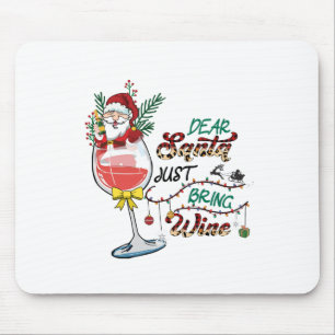 Xmas Geschenk Liebe Weihnachten Bringen Sie Wein Mousepad