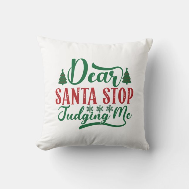 Xmas Geschenk Liebe Weihnachtsmann Schluss, mir zu Kissen (Vorderseite)