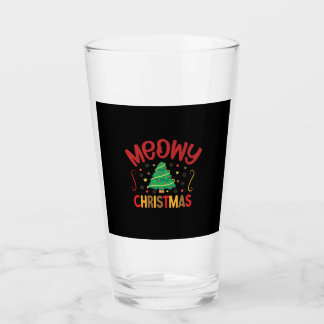 Xmas Geschenk Meowy Weihnachten Glas