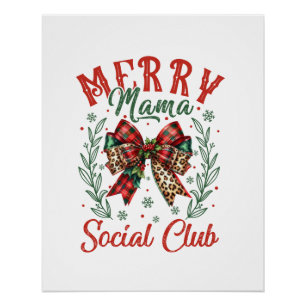 Xmas Geschenk Merry Mama Poster