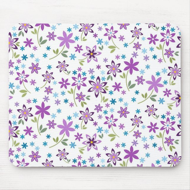 Xmas Geschenk Niedliche Blumenditsy Mousepad (Vorne)