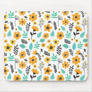 Xmas Geschenk Niedliche Hand gezeichnet Blumenfarb Mousepad