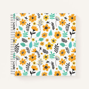 Xmas Geschenk Niedliche Hand gezeichnet Blumenfarb Notizbuch