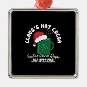 Xmas Geschenk Santa Secret Rezept Ornament Aus Metall