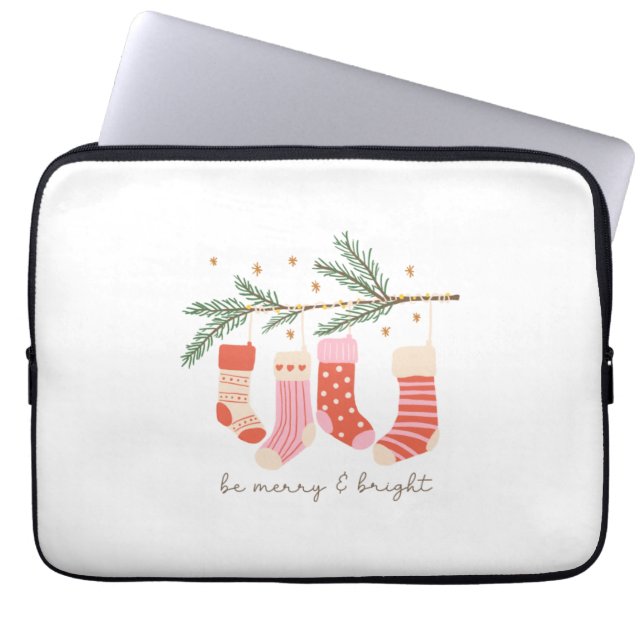 Xmas Geschenk sein fröhlich und hell Laptopschutzhülle (Vorderseite)