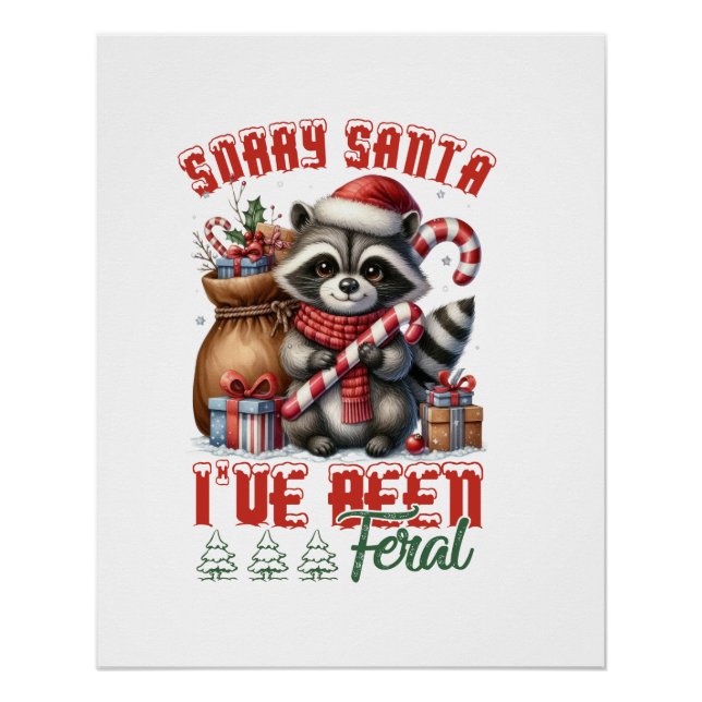 Xmas Geschenk Sorry Santa Poster (Vorderseite)