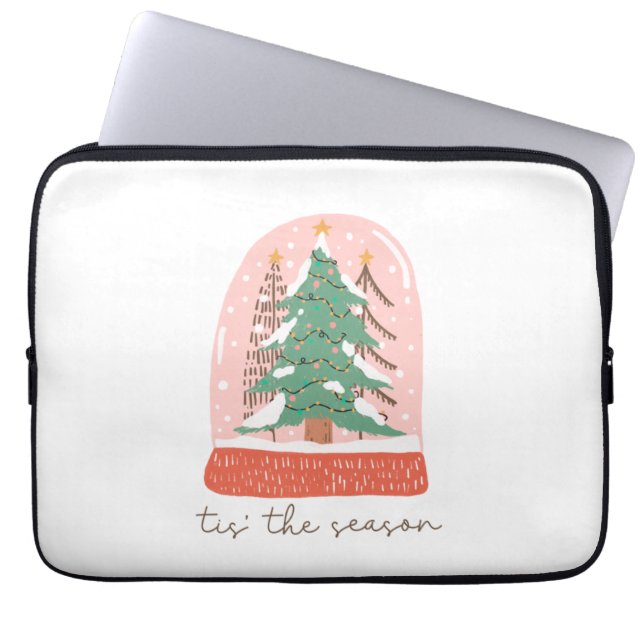 Xmas Geschenk Tree Dies ist die Jahreszeit Laptopschutzhülle (Vorderseite)