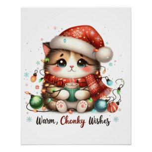 Xmas Geschenk Warme Chonky Wünsche Poster