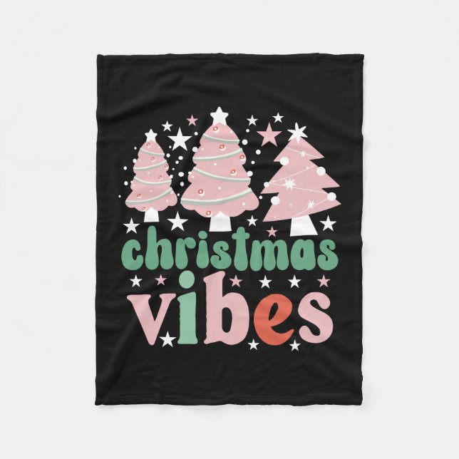 Xmas Geschenk Weihnachts-Vibes Fleecedecke (Vorderseite)