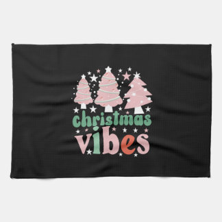 Xmas Geschenk Weihnachts-Vibes Geschirrtuch