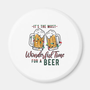 Xmas Geschenk wunderbare Zeit für ein Bier Magnet