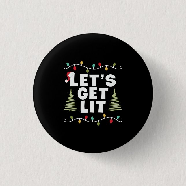 Xmas Geschenke Lasse Lit Button (Vorderseite)