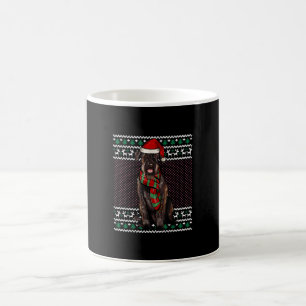 Xmas Giant Schnauzer Dog Weihnachtsmannmütze Ugly Kaffeetasse