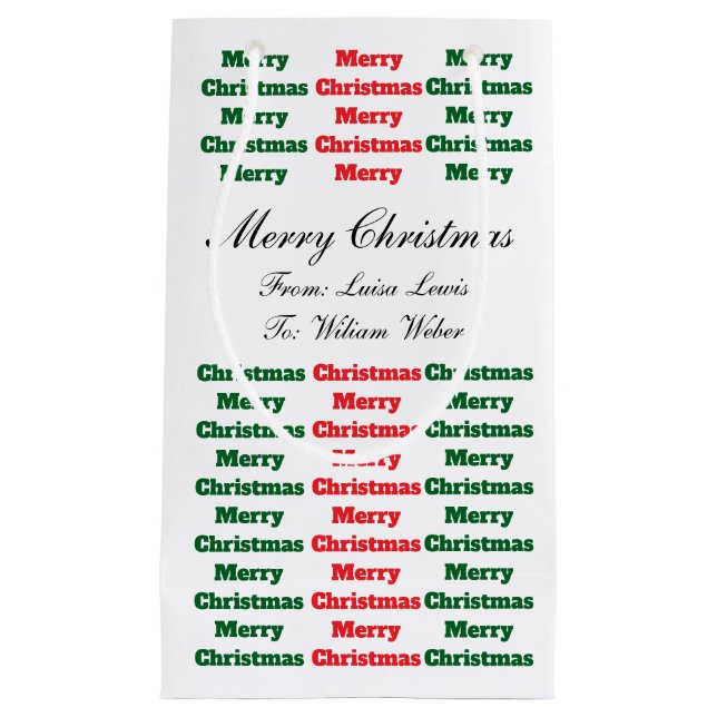 XMAS GIFT BAG KLEINE GESCHENKTÜTE (Vorderseite)