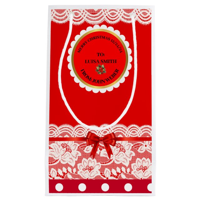 XMAS GIFT BAG KLEINE GESCHENKTÜTE (Vorderseite)