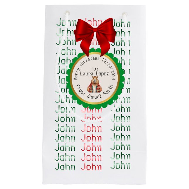 XMAS GIFT BAG KLEINE GESCHENKTÜTE (Vorderseite)