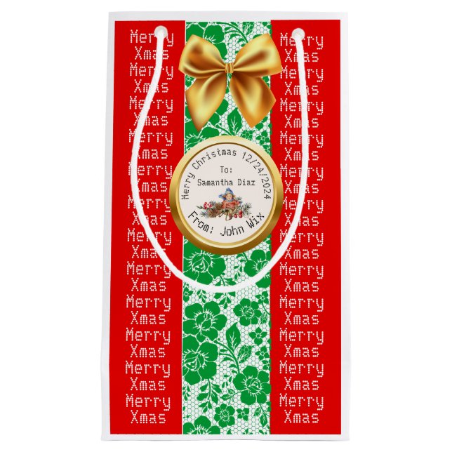 XMAS GIFT BAG KLEINE GESCHENKTÜTE (Vorderseite)