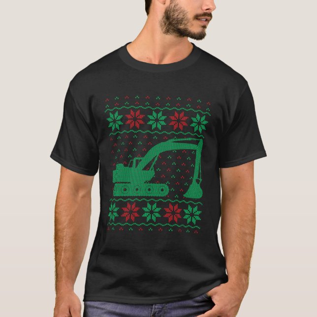 Xmas-Gift-Bagger-Betreiber für schwere Ausrüstung T-Shirt (Vorderseite)