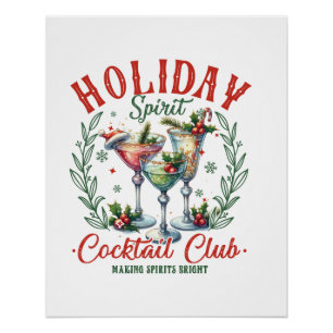 Xmas Gift Cocktail Club Poster