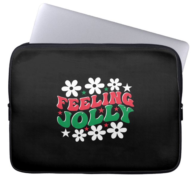 Xmas Gift Gefühl Jolly Laptopschutzhülle (Vorderseite)