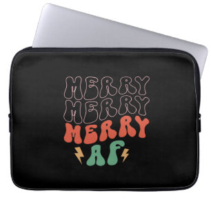 Xmas Gift Merry Merry Merry AF Laptopschutzhülle