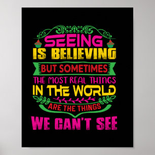 Xmas Gift Seeing Is Believing Poster
