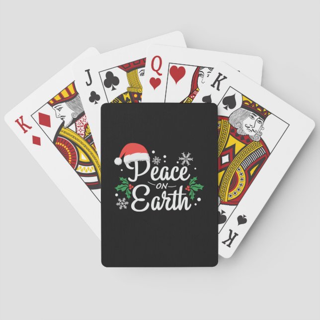 Xmas Gift Weltfrieden Spielkarten (Rückseite)