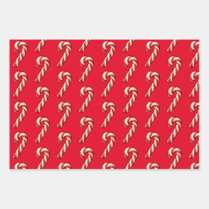 Xmas Gingerbread Haus und Zuckerrohr Geschenkpapier Set