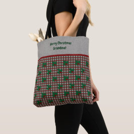 Xmas Gingham 1940 - Personalisiert Tasche