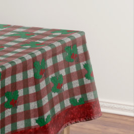 Xmas Gingham 60" x 84" Tablecloth Tischdecke