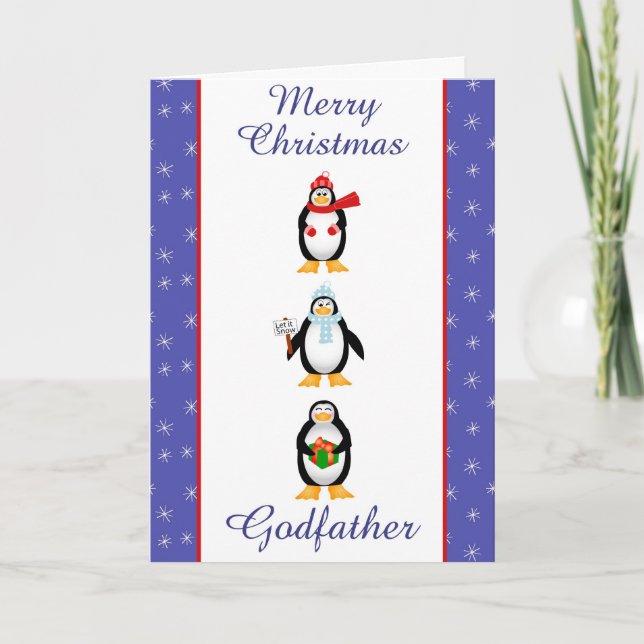 Xmas Godvater Grußkarte Feiertagskarte (Vorderseite)