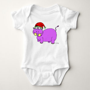Xmas Hippo Säugling Strampler