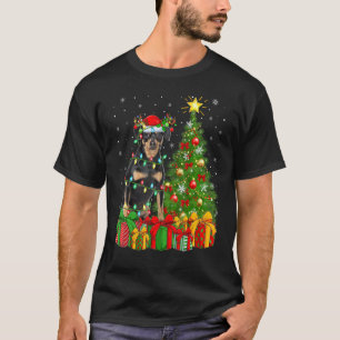Xmas Holiday Santa Miniature Pinscher Dog Christma T-Shirt