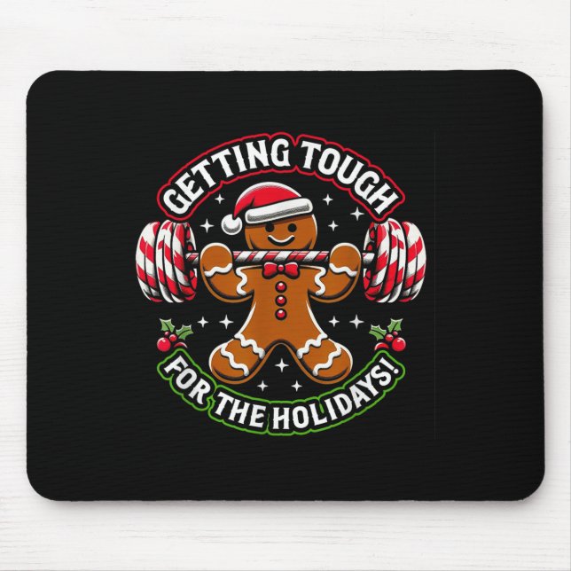 Xmas Holidays Gingerbread Man  Mousepad (Vorne)