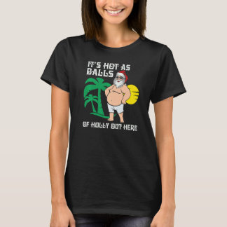 Xmas In July Hot Santa Summer Christmas Cute Grap T-Shirt
