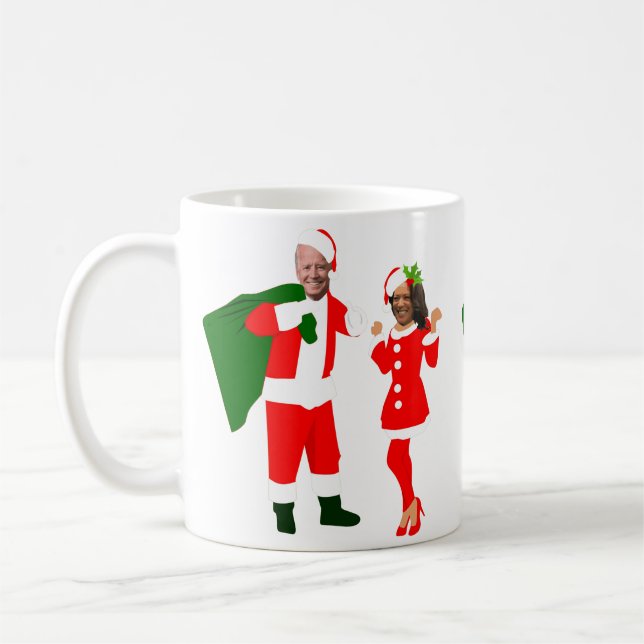 xmas jobiden santa kamala harris kaffeetasse (Links)