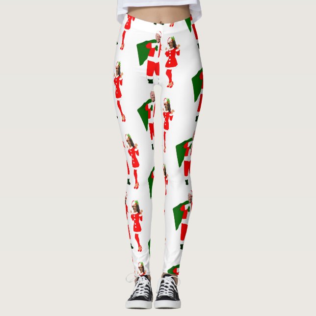 xmas jobiden santa kamala harris leggings (Vorderseite)