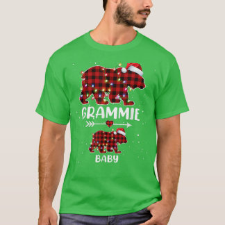 Xmas Kariert Bear Grammie Baby Polar Schwangerscha T-Shirt