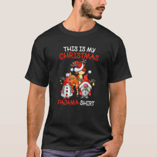 Xmas Kariert Gnome Dies ist mein Weihnachts-Pajama T-Shirt