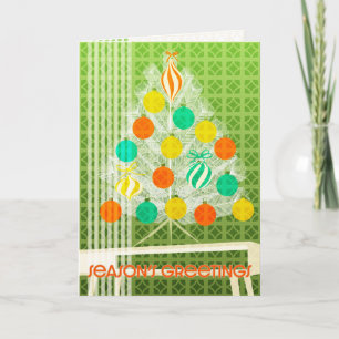 Xmas-Karte Mitte des Jahrhunderts Karte