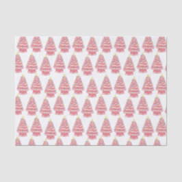 Xmas Keramik-Gewebe für Rosa Bäume Seidenpapier