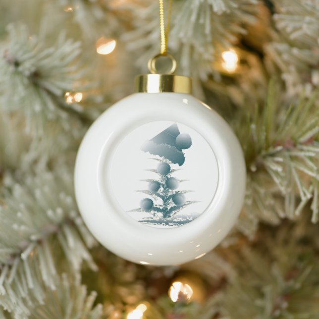 Xmas Keramik Kugel-Ornament (Baum)