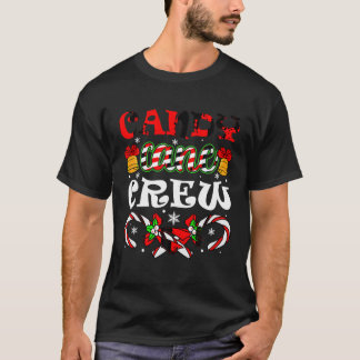 Xmas Kids Candy Cane Crew Shirts Familienmatte C