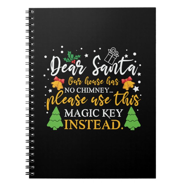 Xmas Liebe Santa Magic Key Notizblock (Vorderseite)