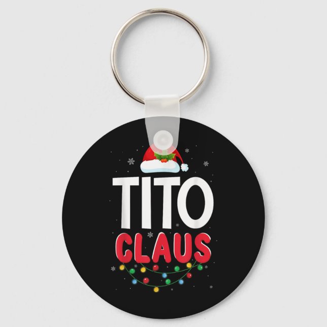 Xmas Light Tito Santa Claus Christmas Matching Cos Schlüsselanhänger (Vorderseite)