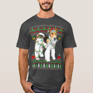 Xmas Lighting Matching Ugly Wire for Terrier Dog C T-Shirt