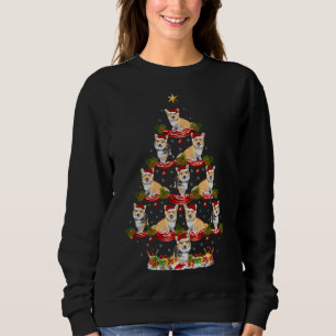 Xmas Lighting Santa Cardigan Welsh Corgi Dog Chris Sweatshirt