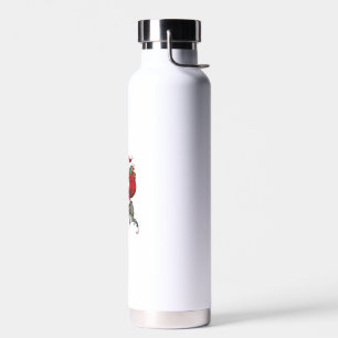 Xmas Lighting Santa Riding Italian Greyhound Dog C Trinkflasche