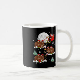 Xmas Lighting Tree Santa Riding Wooly Mammoth Chr Kaffeetasse
